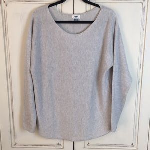XL Very Soft Gray Tunic Sweater